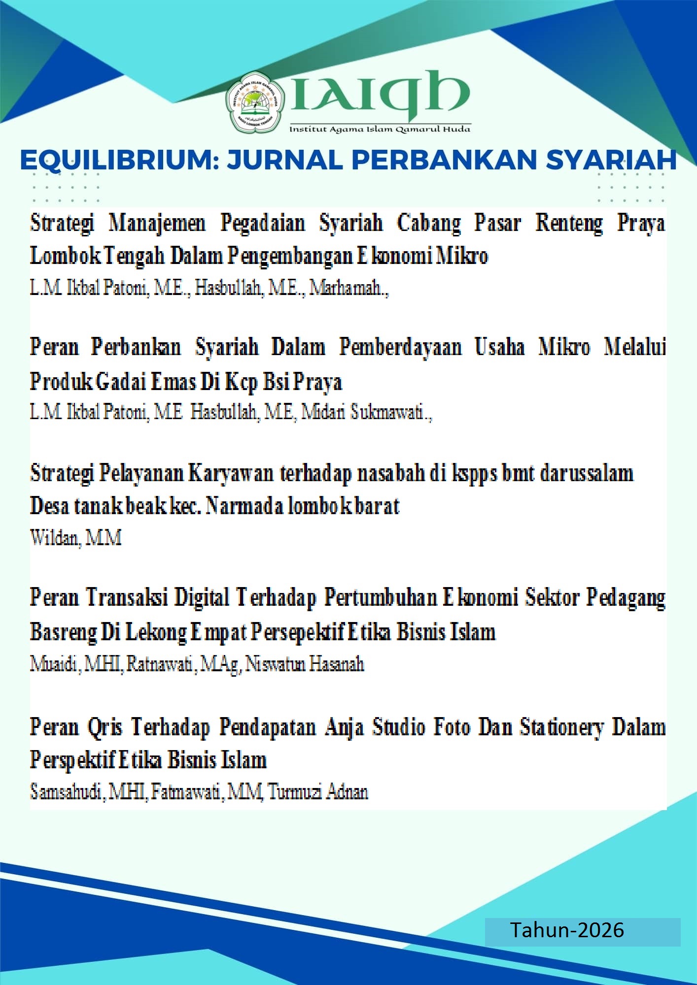 					View Vol. 1 No. 02 (2026): Vol 1 No 2 (2026): Jurnal Equilibrium
				